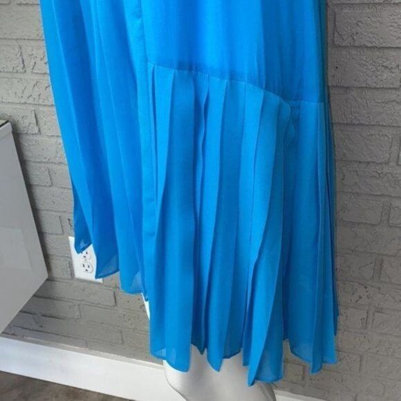 Anthropologie Aryn K Women Drop Waist Pleated Tank Halter Dress Size M - Picture 7 of 13